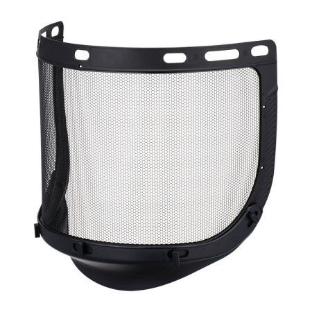 The Portwest etched steel mesh visor offers premium face protection during forestry, ground maintenance or similar work activities. The hexagonal mesh structure ensures excellent light transmission for enhanced vision whilst protecting from impacts of high speed particles. The visor can be used with Portwest browguard PF01 or with helmet mounted visor carrier PF02 and most Portwest helmets.