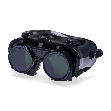 When using oxyacetylene for gas cutting or welding, the PW60 offers high performance with a shade factor 5. A soft comfortable frame with flip up lens allows the goggle to be used for grinding operations.