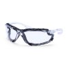 Super lightweight and durable glasses with sleek design. Additional removable inner gasket for additional shock protection, very helpful also when working in dusty environments. Slim side arms allow good compatibility with earmuffs. Metal-free style.