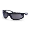 Super lightweight and durable glasses with sleek design. Additional removable inner gasket for additional shock protection, very helpful also when working in dusty environments. Slim side arms allow good compatibility with earmuffs. Metal-free style.