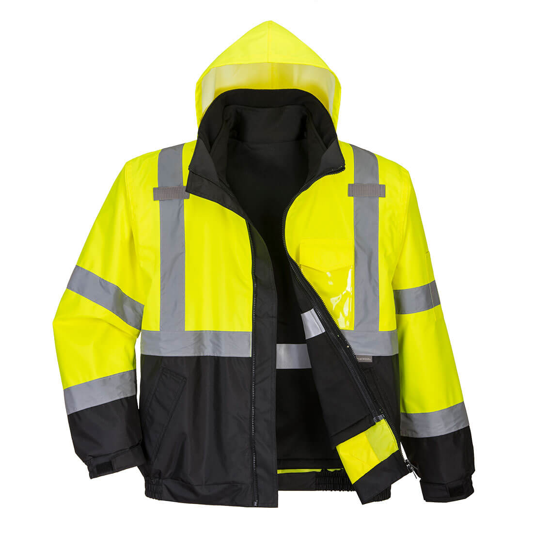 Hi-Vis Premium 3-in-1 Kontrast Pilotjakke - Bilde 2