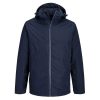 This versatile 3-in-1 men’s jacket offers ultimate protection against the elements. Featuring a waterproof outer layer, it keeps you dry in any weather, while the breathable fabric ensures you stay comfortable throughout the day. The jacket includes a detachable soft-shell inner for added warmth and flexibility, making it suitable for varying conditions. With articulated sleeves for ease of movement and an adjustable technical hood, it’s perfect for customization with your corporate logo.