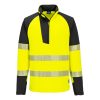 PW3 1/4 Zip Hi-Vis genser